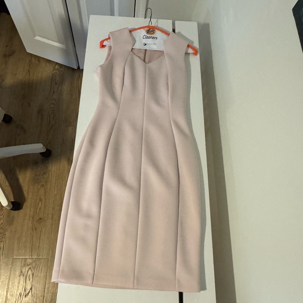 Calvin Klein Blush Pink Midi Sheath Dress